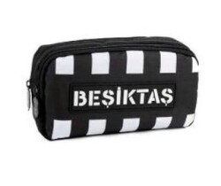 Beşiktaş Tribün Çubuklu Kalem Çantası 25302 - Me Çanta