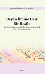 Beyan İlmine Dair Bir Risale - Araştırma Yayınları