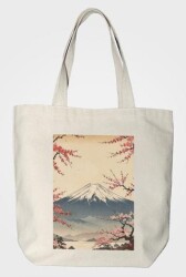 Bez Çanta Gabardin Kumaş %100 Pamuk - Sakura - Bcoverart