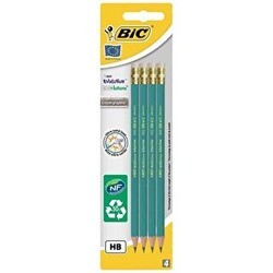 Bic Eco Evolution 655 Hb Silgili Kurşun Kalem 4`lü Blister - Bic