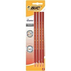 Bic Evolution Kırmızı Kopya Kalemi 4`lü Blister - Bic