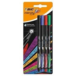 Bic Intensity Fineliner Keçe Uçlu 4`lü Kalem - Bic