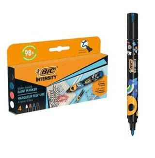 Bic Intensıty Paint Marker 4Lü Siyah-Mavi-Kırmızı-Yeşil - 1