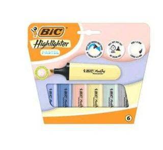 Bic Markıng Flat Hıghlıghter 6Lı Kutu Pastel - 1