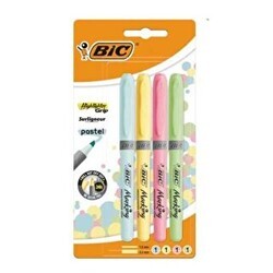 Bic Marking Highlighter Grip Pastel 4 Renk - Bic