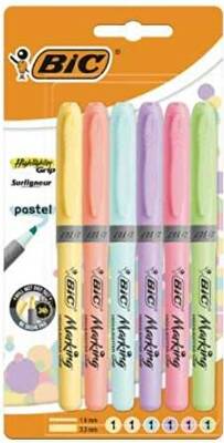 Bic Marking Highlighter Grip Pastel 6lı Blister - 1