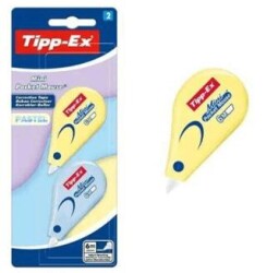 Bic Tıpp-Ex Mını Pocket Mouse Şerit Düzeltici Pastel 2Li Blister - Bic