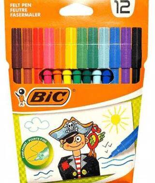 Bic Visa Keçeli Boya Kalemi 12 Renk - 1