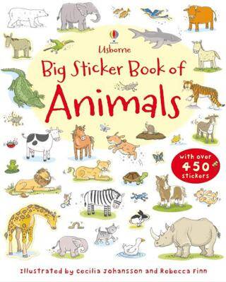 Big Sticker Book of Animals Usborne First Sticker Books: 1 Kağıt Kapak - 1