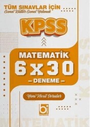 KPSS Matematik 6x30 Deneme - Bigelio Yayıncılık