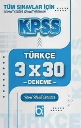 KPSS Türkçe 3x30 Deneme - Bigelio Yayıncılık