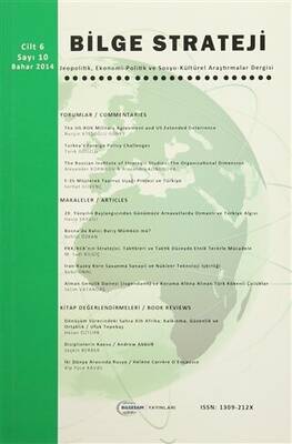 Bilge Strateji Dergisi Cilt: 6 - Sayı:10 Bahar 2014 - 1