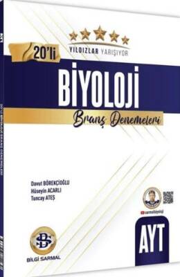 Bilgi Sarmal Yayınları AYT Biyoloji Yıldızlar Yarışıyor 20 li Branş Denemesi - 1