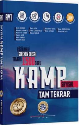 Bilgi Sarmal Yayınları AYT Sayısal Tam Tekrar Kamp - 1