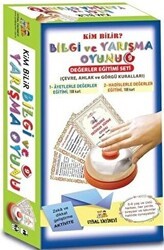 Kim Bilir? Bilgi ve Yarışma Oyunu 9 - Değerler Eğitimi Seti - Uysal Yayınevi