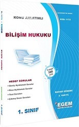 Bilişim Hukuku Bahar Dönemi Konu Anlatımlı Soru Bankası-2.Yarıyıl 1172 - Egem Eğitim Yayınları