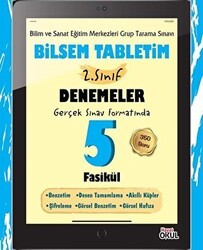 Hayat Okul Yayınları Bilsem Tabletim 2. Sınıf Denemeler 5 Fasikül - 1