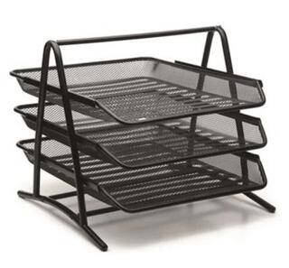 Bion Perfore 3`lü Evrak Rafı Kutusuz Siyah - 1