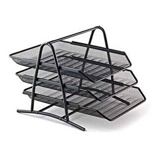 Bion Perfore 3`lü Evrak Rafı Siyah - 1