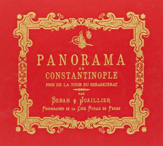 Bir İstanbul Panoraması 1890 Kırmızı - Panoraman de Constantinople Beyazıt - 1