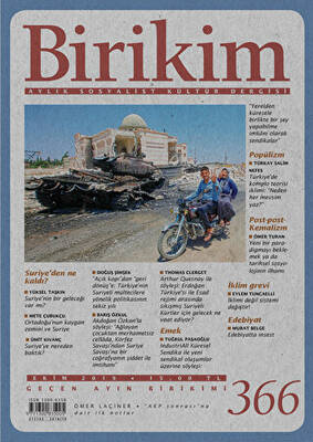 Birikim Aylık Sosyalist Kültür Dergisi Sayı: 366 Ekim 2019 - 1