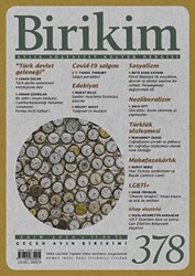 Birikim Aylık Sosyalist Kültür Dergisi Sayı: 378 Ekim 2020 - Birikim Yayınları
