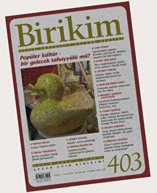 Birikim Aylık Sosyalist Kültür Dergisi Sayı: 403 Kasım 2022 - 1