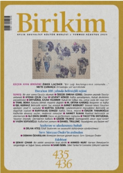 Birikim Aylık Sosyalist Kültür Dergisi Sayı: 435-436 Temmuz- Ağustos 2025 - Birikim Yayınları