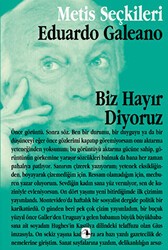 Biz Hayır Diyoruz - Metis Yayınları