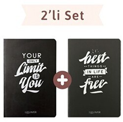 Blackboard Düz Twins 2 Defter Takım - Elaspaper
