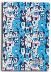 Blue Dogs Patterns Not Defteri - Note The Time