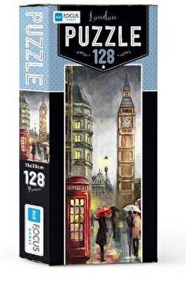 Blue Focus London 128 Parça Puzzle - 1
