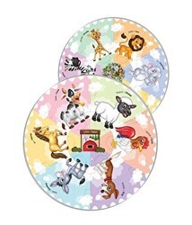 Blue Focus Puzzle Baby Round Hayvanlar - Blue Focus Yayınları