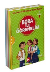 Bora İle Öğrenelim Öyküleri 8 Kitap Set-7+Yaş Renkli Resimli - Kayra Çocuk