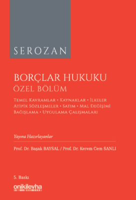 Borçlar Hukuku Özel Bölüm - 1