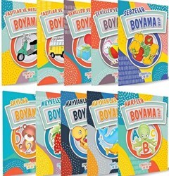 Boyama Kitapları 10 Kitap Takım - Yediveren Çocuk