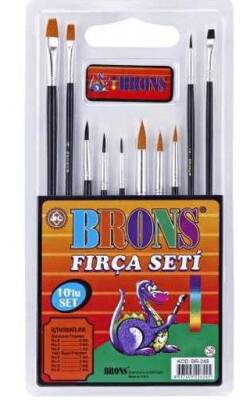 Brons Fırça Seti 10Lu - 1