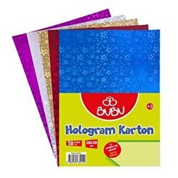 Bu-Bu Hologram Karton 10 Lu 20X30cm - Bubu