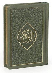 Büyük Cep Boy Hakiki Deri Kur`an-ı Kerim Yeşil Renk - Envar Neşriyat