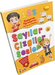 Büyüyorum Öğreniyorum Okul Öncesi Etkinlikleri Sayılar Çizgiler Sesler - Bıcırık Yayınları