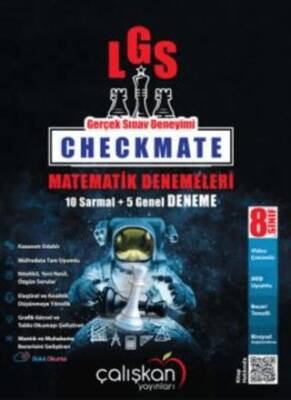 Çalışkan Yayınları 8. Sınıf Checkmate Matematik Branş Denemeleri 10 Sarmal+5 Genel - 1