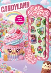 Candyland - Puffy Parlak Çıkartmalı Boyama Kitabı - İthaki Çocuk Yayınları