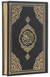 Çanta Boy Bilgisayar Hatlı Arapça Kenar Yaldızlı Termo Deri Kuran-ı Kerim - Siyah - Furkan Neşriyat