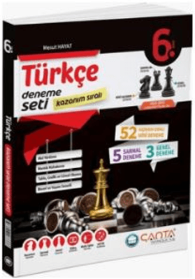 Çanta Yayınları 6. Sınıf Türkçe Kazanım Sıralı Deneme Seti - 1