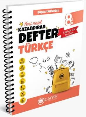 Çanta Yayınları 8. Sınıf Türkçe Okula Yardımcı Kazandıran Defter - 1