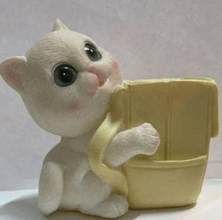 Çantalı Kedi Kalemlik - Sarı - 1