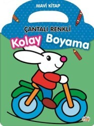 Çantalı Renkli Kolay Boyama- Mavi Kitap - 0-6 Yaş Yayınları