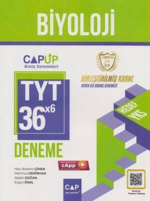 Çap Yayınları TYT Biyoloji 30 x 6 Up Deneme - 1