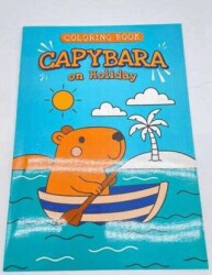 Capybara On Holiday A4 Boyama Kitabı 16 Sayfa - BKM Kitap