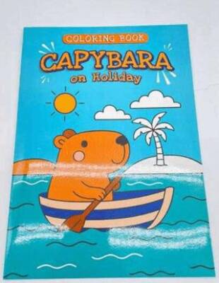 Capybara On Holiday A4 Boyama Kitabı 16 Sayfa - 1